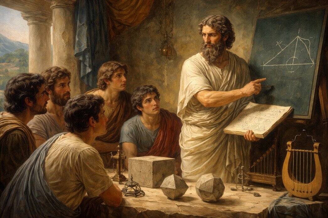 Pyhtagorism Pythagoras: wiskunde, filosofie en muziek
